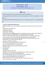 Đề thi học kì 2 Sinh 11 Kết nối tri thức - Đề số 5